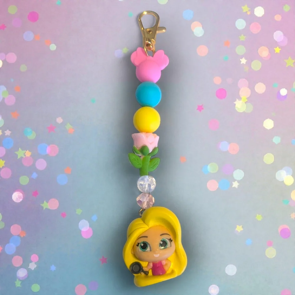 Handmade Rapunzel (Tangled) Bag Charm/ Keychain - Picture 1 of 4
